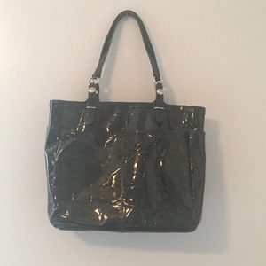 Black Patent Leather Coach Bag